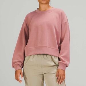 lululemon athletica Dusty Rose Cropped Crewneck Sweatshirt